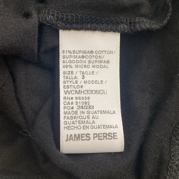 James Perse Standard Black Tank NWT Size 3 Large - Picture 5 of 6